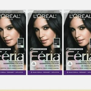 💥💥3pk Deal💥 Loreal Feria Hair Dye, Color- "Black Leather"